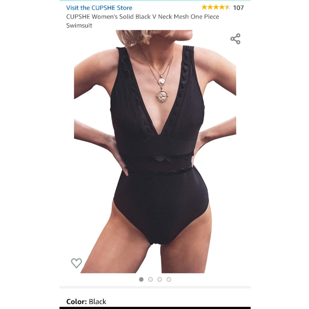 Cupshe scalloped one piece swimsuit